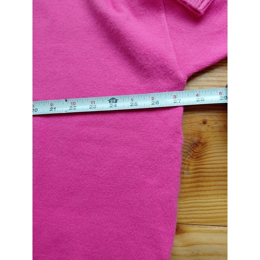 Bright Pink Cozy‎ Boxy Oversized Pullover Sweater Valentine's Women's Size XL - Picture 6 of 9